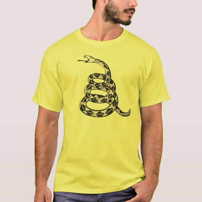 Gadsden Snake - Black T-Shirt (Front)