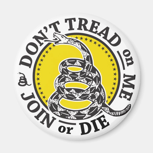 Gadsden Snake Crest Magnet (Front)