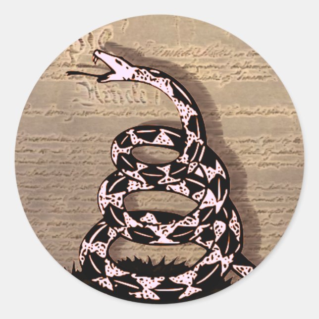 Gadsden Snake Sticker (Front)