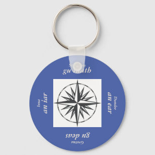 Gaelic Directions Keychain
