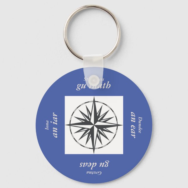 Gaelic Directions Keychain (Front)