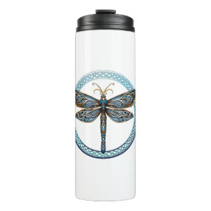 Gaelic Dragonfly Celtic Scottish Long Sleeve T-Shi Thermal Tumbler