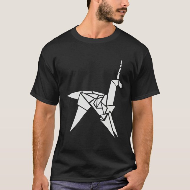 GAFF S ORIGAMIUNICORN Nerd Geek Graphic T-Shirt (Front)