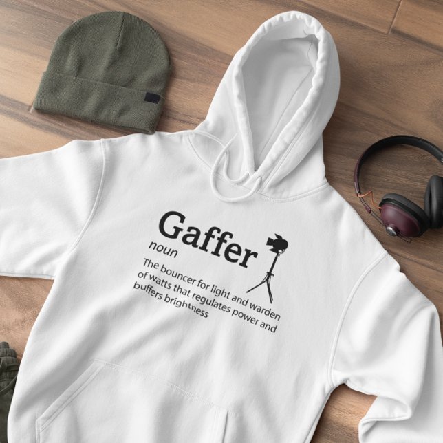 Gaffer Definition Light Mode - Film Crew Hoodie (Creator Uploaded)