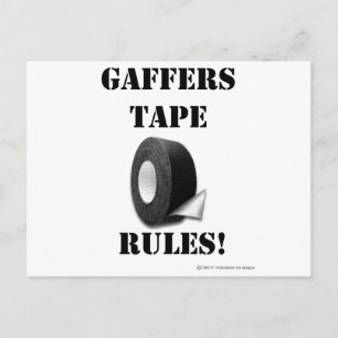 Gaffers Tape Rules Postcard