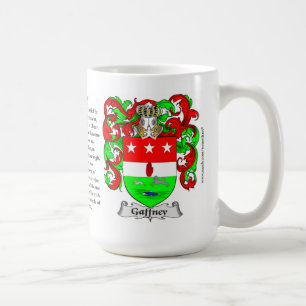 Gaffney, the Origin, the Meaning and the Crest Coffee Mug