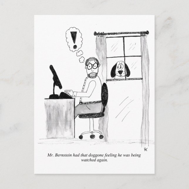 Gag Cartoon Postcard (Front)