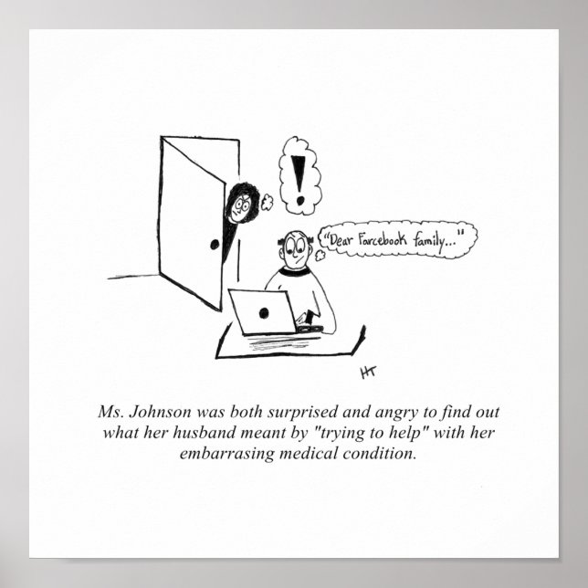 Gag Cartoon Print (Front)