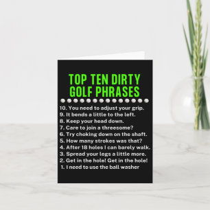 Gag Golf Ideas Golf For Dad Funny Golf For Men Card