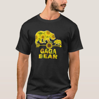 Gaga Bear Sunflowers  Sunflowers  For Women Men T-Shirt