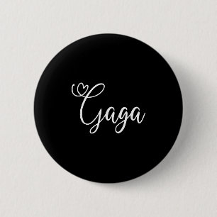 Gaga Cute Heart Grandma 6 Cm Round Badge