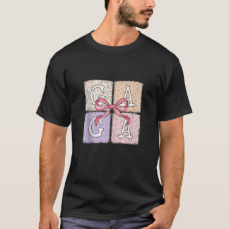 Gaga Flowers Coquette Bow Cute Mum Grandma Women T T-Shirt