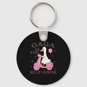Gaga Goose On The Loose Funny Birthday Matching Fa Key Ring