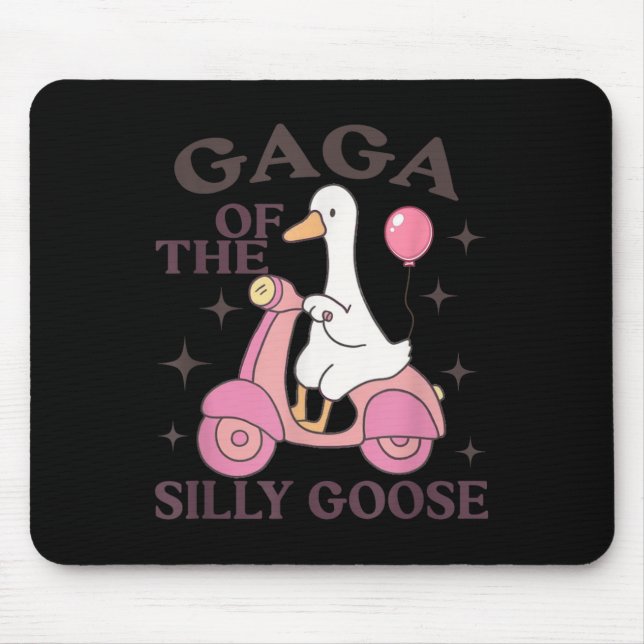 Gaga Goose On The Loose Funny Birthday Matching Fa Mouse Mat (Front)