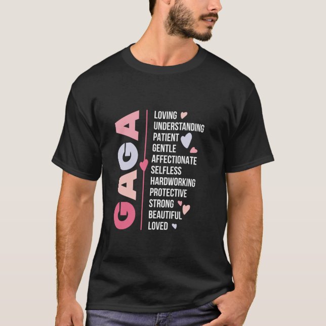 Gaga Grandma Gaga Grandmother Appreciation Long Sl T-Shirt (Front)