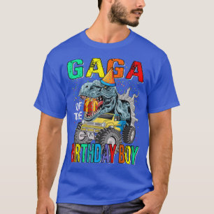 Gaga Of The Birthday Boy Monster Truck Dinosaur T-Shirt