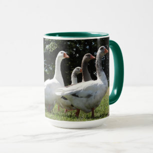 Gaggle of Domesticated Geese Mug