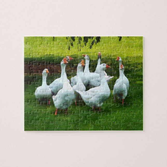 Gaggle of Geese Jigsaw Puzzle (Horizontal)