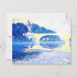 Gagnon - Early Morning Mist Pont de L'arche Card