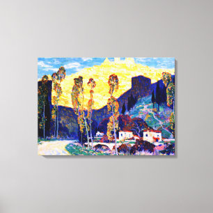 Gagnon - Evening, Siena - famous painting Canvas Print