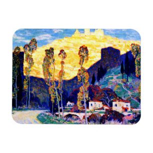 Gagnon - Evening, Siena - famous painting Magnet