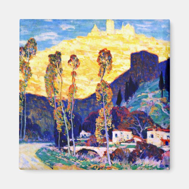 Gagnon - Evening, Siena - famous painting Magnet (Front)