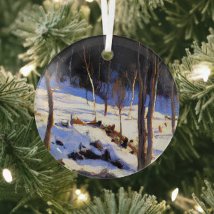 Gagnon - In the Clearing, Charlevoix Glass Tree Decoration