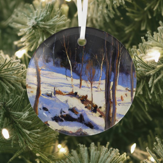 Gagnon - In the Clearing, Charlevoix Glass Tree Decoration (Insitu)
