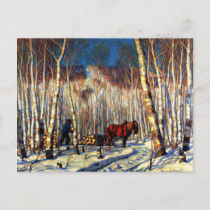 Gagnon - March in the Birch Woods Postcard