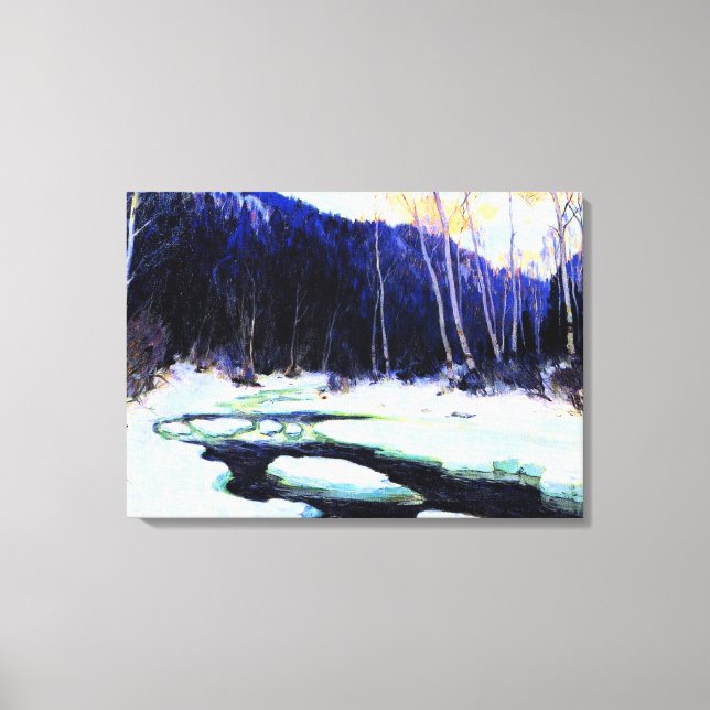 Gagnon - River Thaw, fine art Canvas Print (Front)