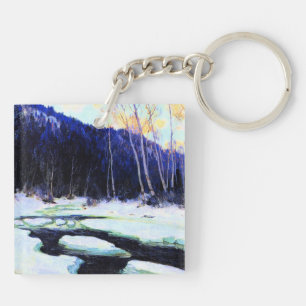 Gagnon - River Thaw, fine art Key Ring