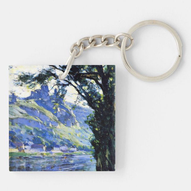 Gagnon - Summer Day, Les Andelys, Normandy Key Ring (Back)