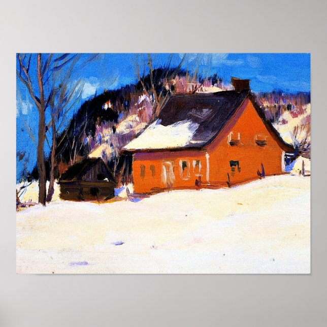Gagnon - The Red House, fine art, Poster (Front)