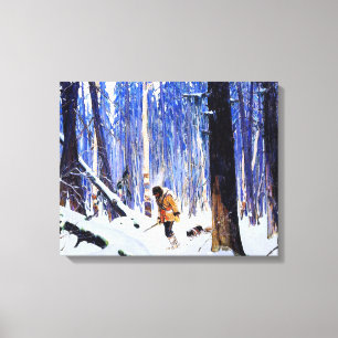 Gagnon - Trapper in the Woods Canvas Print