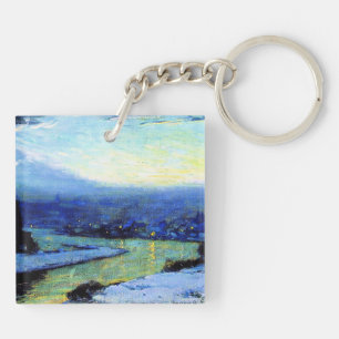 Gagnon - Twilight, fine art painting Key Ring
