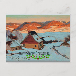Gagnon - Twilight, Winter in Quebec--Christmas Postcard