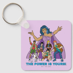 Gaia and the Planeteers Graphic Key Ring