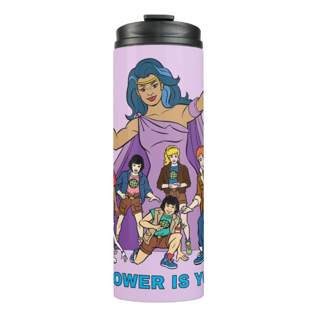Gaia and the Planeteers Graphic Thermal Tumbler (Front)