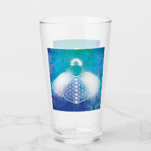 Gaia, flower of life, sacred geometric,mandala,zen glass