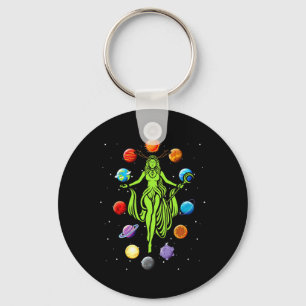 Gaia Greek Goddess Mother Earth Day Hippie Nature  Key Ring
