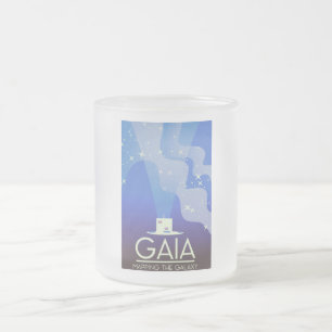 GAIA Mapping the Universe Frosted Glass Coffee Mug