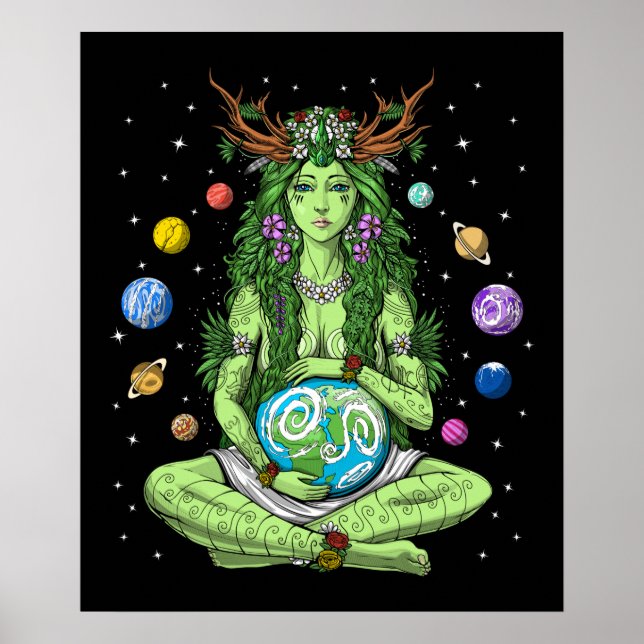 Gaia Mother Earth Goddess Poster (Front)