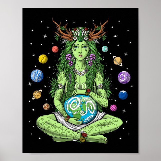 Gaia Mother Earth Goddess Poster (Front)