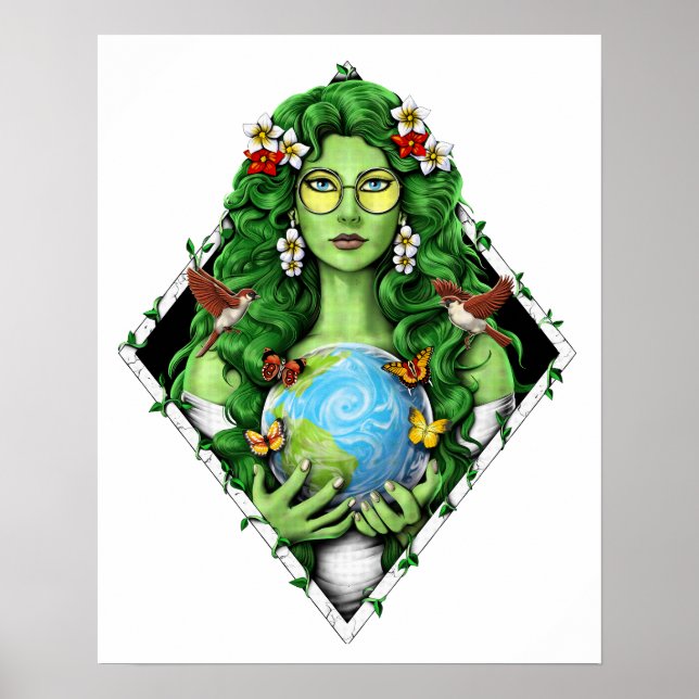 Gaia Mother Earth Goddess Poster (Front)