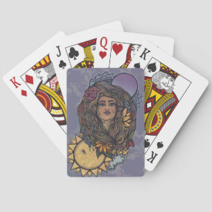 Gaia mother Earth Goddess Tarot the World  Playing Cards
