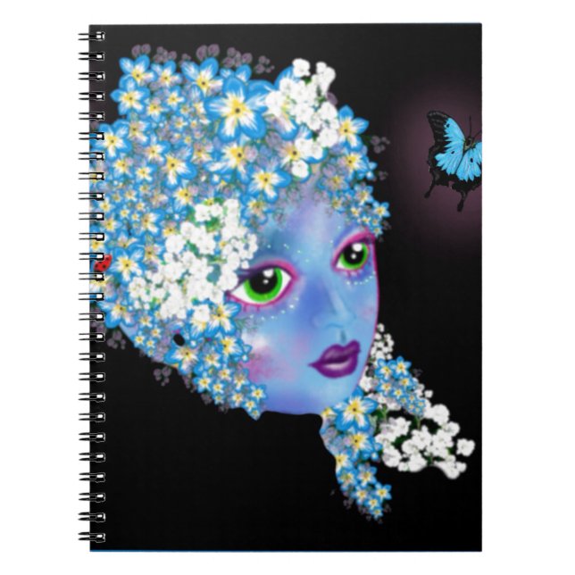 GAIA Mother Earth Pagan fantasy Art by LeahG Notebook (Front)