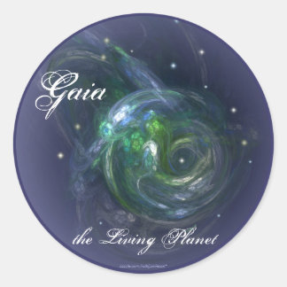 GAIA THE LIVING PLANET CLASSIC ROUND STICKER