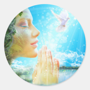 Gaia - the spirit of the living Earth Classic Round Sticker