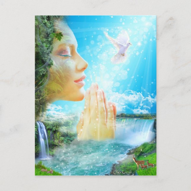 Gaia - the spirit of the living Earth Postcard (Front)