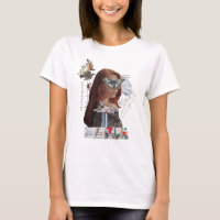 Gaia Woman Mixed Media Collage T-Shirt
